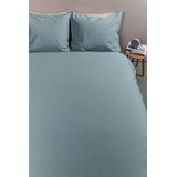 Ambiante Cotton Uni Dekbedovertrek - Extra breed - 260x200/220 cm - Blauw