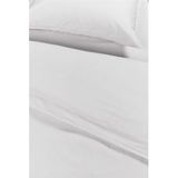 Ambiante Cotton Uni dekbedovertrek - Eenpersoons - 140x200/220 - Wit