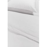 Ambiante Cotton Uni Dekbedovertrek - Extra breed - 260x200/220 cm - Wit
