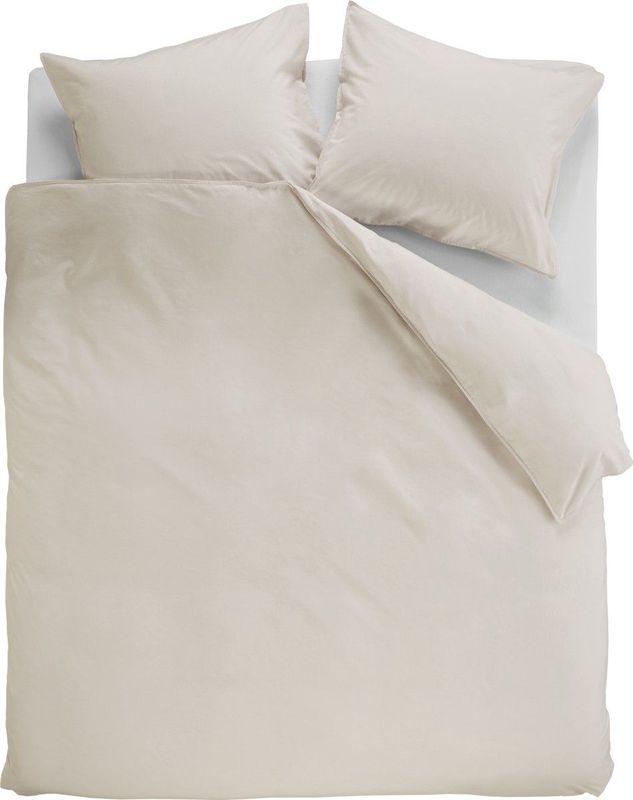 Ambiante Cotton Uni dekbedovertrek Zand