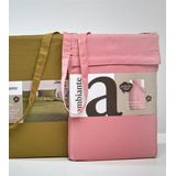 Ambiante - Cotton Uni - Dekbedovertrek - Antraciet - Eenpersoons - 140x200/220 cm