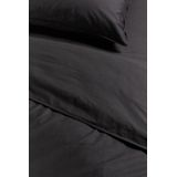 Ambiante Cotton Uni dekbedovertrek - Tweepersoons - 200x200/220 - Antraciet