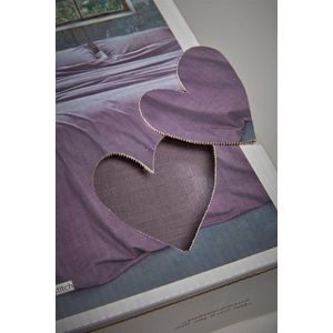 vtwonen Earth dekbedovertrek - Lits-Jumeaux - 240x200/220 - Donker Blauw