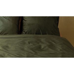 At Home by BeddingHouse Cosy Corduroy dekbedovertrek Groen