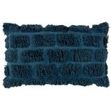 vtwonen Sierkussen Tufted Donker Blauw (40x50 cm)