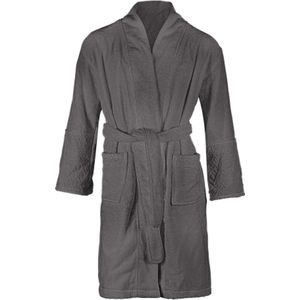 Riviera Maison Beyond Badjas - Grijs - 100% Katoen - Luxe Afwerking