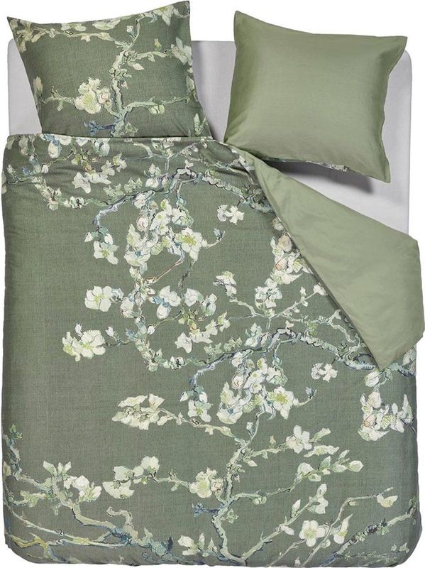Beddinghouse x Van Gogh Museum Blossoming dekbedovertrek Groen