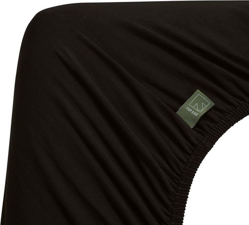 Beddinghouse Dutch Design Jersey Stretch Split-topper Hoeslaken Zwart-Lits-jumeaux (180x200/220 cm)