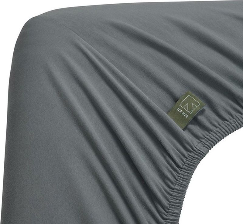 Beddinghouse Dutch Design Jersey Stretch Hoeslaken Blauwgrijs-Lits-jumeaux (180x200/220 cm)