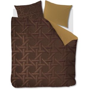 Kardol Parsons dekbedovertrek - Eenpersoons - 140x200/220 - Goud