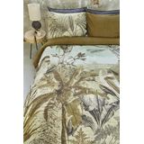 Beddinghouse Banda dekbedovertrek - Eenpersoons - 140x200/220 - Groen