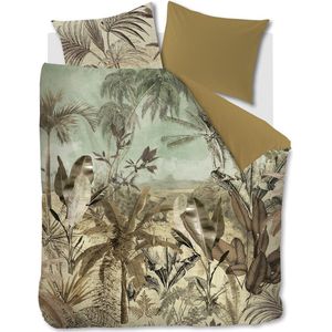 Beddinghouse Banda dekbedovertrek - Eenpersoons - 140x200/220 - Groen