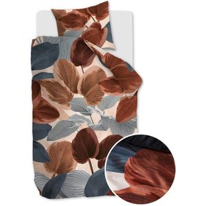 Beddinghouse Funkia dekbedovertrek - Eenpersoons - 140x200/220 - Steenrood