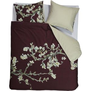 Beddinghouse - Van Gogh Museum - Dekbedovertrek - Blossom Dark Red - Satijn - Extra Breed