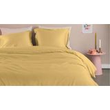 Ambiante Satin Uni dekbedovertrek - Eenpersoons - 140x200/220 - Licht geel