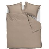 Ambiante Satin Uni dekbedovertrek - Eenpersoons - 140x200/220 - Taupe