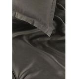 Ambiante Satin Uni dekbedovertrek - Lits-Jumeaux - 240x200/220 - Donker Grijs