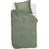Ambiante Satin Uni dekbedovertrek - Tweepersoons - 200x200/220 - Groen