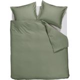 Ambiante Satin Uni dekbedovertrek - Tweepersoons - 200x200/220 - Groen