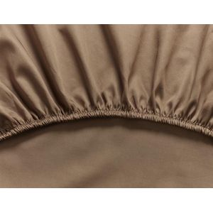 MOOOI Cotton Satin - Hoeslaken - 90x200 - Donker zand