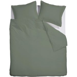 Ambiante Bamboo Uni dekbedovertrek - Tweepersoons - 200x200/220 - Groen