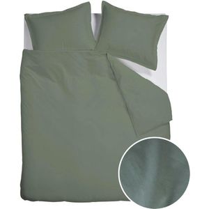 Ambiante - Bamboo Uni - Dekbedovertrek - Groen - Katoen/Bamboe