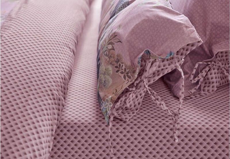 Pip Studio hoeslaken Suki mauve Hoekhoogte: 25