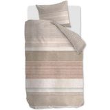 Ariadne at Home - Lin - Dekbedovertrek - Steenrood - Katoen - Eenpersoons