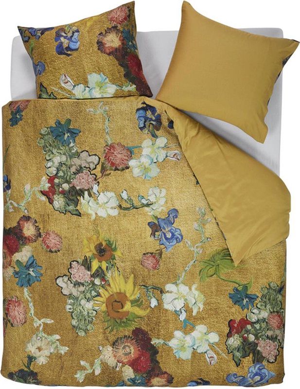 Dekbedovertrek Beddinghouse x Van Gogh Museum Partout Des Fleurs - Goud
