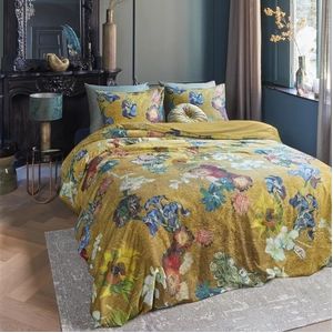 Beddinghouse - Partout des Fleurs - Dekbedovertrek - Goud - 260x200/220 cm