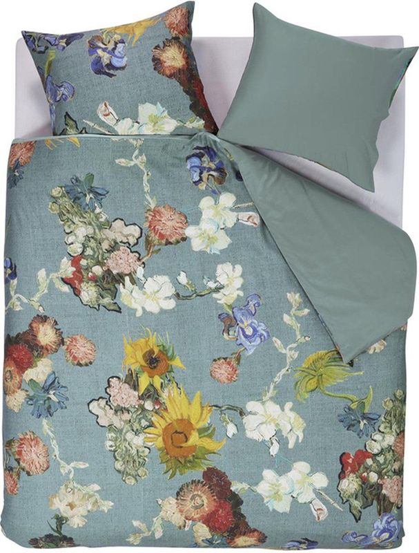 Beddinghouse - Partout des Fleurs Dekbedovertrek - Groen - 140x200/220 cm