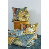 Beddinghouse - Partout des Fleurs - Bedsprei - Groen - Fluweel - 260 x 180 cm