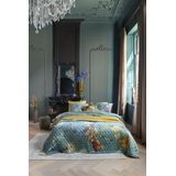 Beddinghouse - Partout des Fleurs - Bedsprei - Groen - Fluweel - 260 x 180 cm