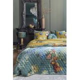 Beddinghouse - Partout des Fleurs - Bedsprei - Groen - Fluweel - 260 x 180 cm