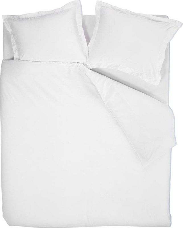 Beddinghouse Gloss dekbedovertrek - Eenpersoons - 140x200/220 - Wit
