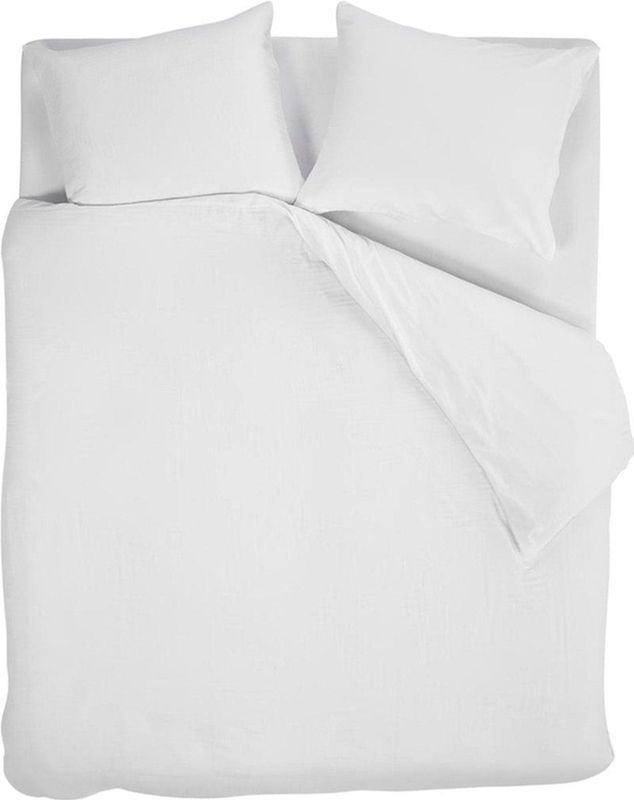 Dekbedovertrek - Grijs - Katoen - 140x200 cm