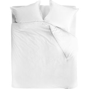 Beddinghouse Blanca dekbedovertrek - Lits-Jumeaux - 240x200/220 - Wit