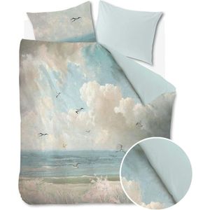 At Home by BeddingHouse Seaclouds dekbedovertrek - Lits-Jumeaux - 240x200/220 - Blauw
