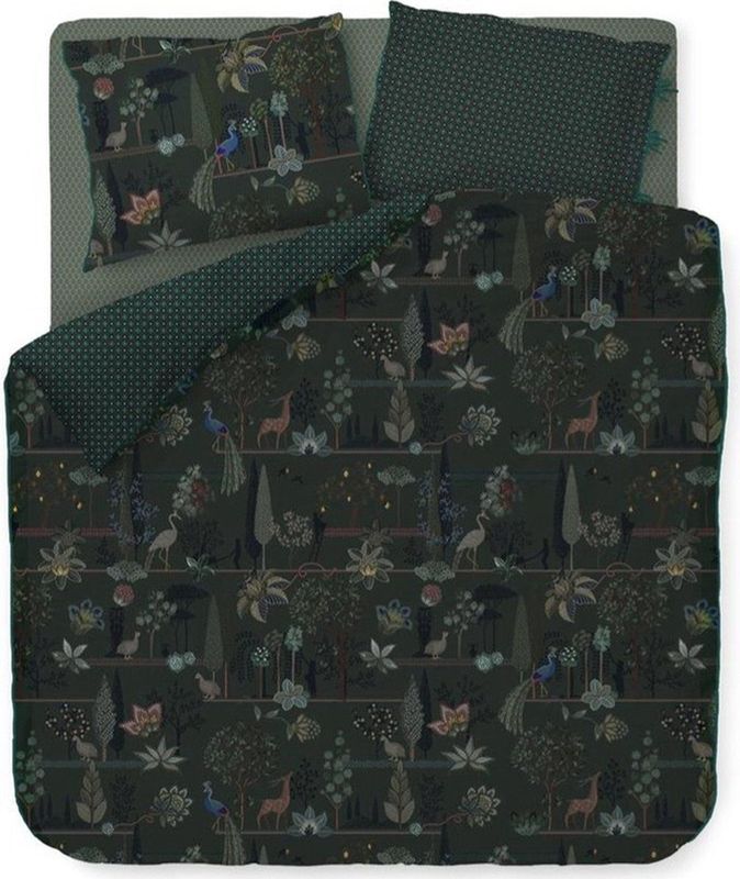 Pip Studio Dekbedovertrek Alberi Dark Green Lits-jumeaux