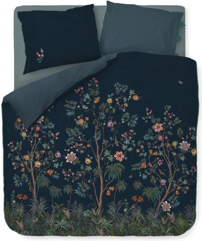 Pip Studio Dekbedovertrek Il Paradiso Dark Blue Lits-jumeaux