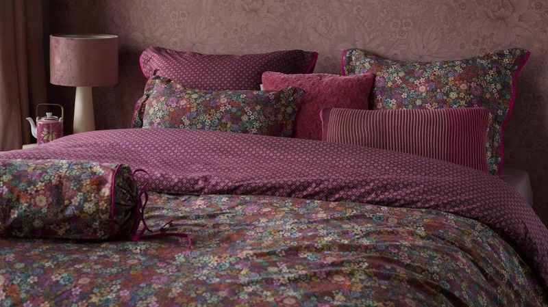 Dekbedovertrek Pip Studio Tutti i Fiori - Dark Red