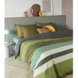 Beddinghouse Juno dekbedovertrek - Eenpersoons - 140x200/220 - Groen