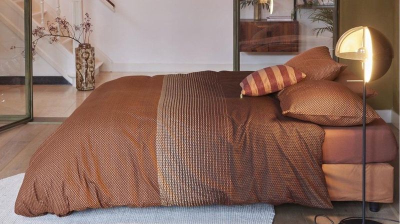 Beddinghouse Demi dekbedovertrek - Tweepersoons - 200x200/220 - Steenrood