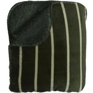 KAAT Amsterdam - Juda - Plaid - Groen - Teddy Fleece - 130 x 170 cm