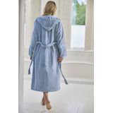 Pip Studio - Soft Zellige - Badjas - Blauwgrijs - 100% Katoen