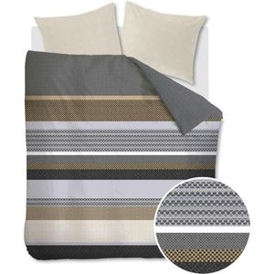 Beddinghouse Hylke dekbedovertrek - Lits-Jumeaux - 240x200/220 cm - Grijs