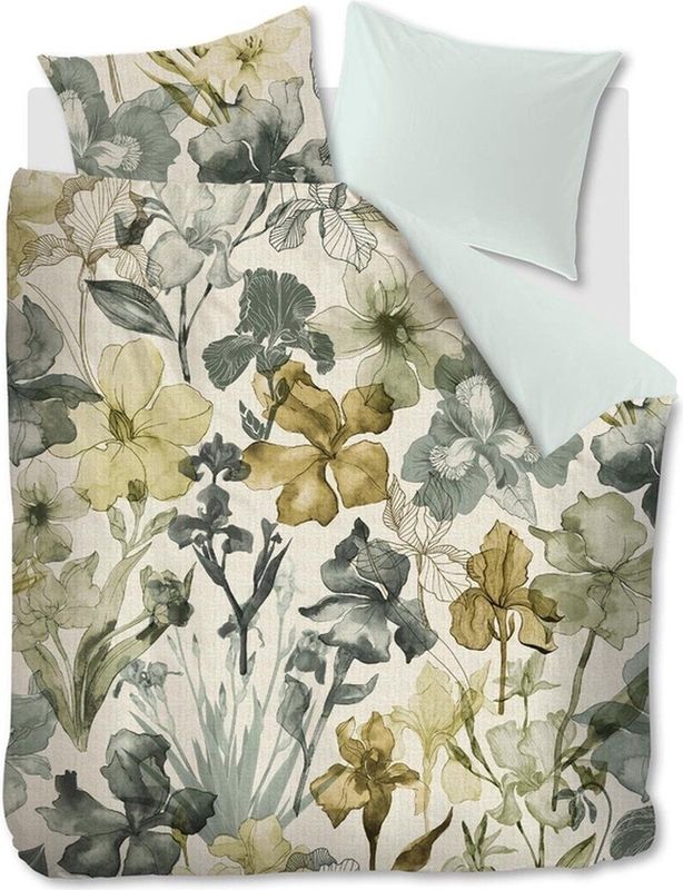 Beddinghouse Dekbedovertrek Iris Field Grey Green 2 persoons