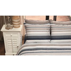Dekbedovertrek Rivièra Maison Sturdy Stripe - Marineblauw