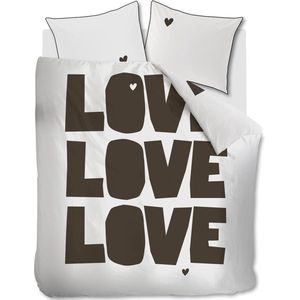 Dekbedovertrek VTwonen Bold Love - Naturel