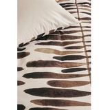 Dekbedovertrek VTwonen Botanic Stripe - Steenrood